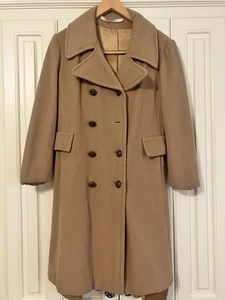 American Bazaar Vintage Damen XS Zweireiher Woll Pea Mantel - Bild 1 von 8