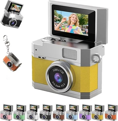 Thumb-Sized Flip Screen Mini Camera - Digital Retro CCD High-Definition Camera - Image 1 of 4