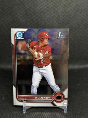 2022 Bowman Draft Chrome Sal Stewart #BDC-122 Cincinnati Reds Prospect Rookie - Image 1 of 2
