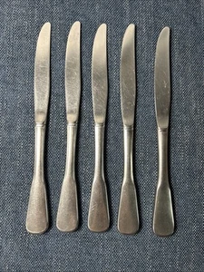 Set of 5 Sears Traditions Independence Stainless Silverware 9” Dinner Knife - Picture 1 of 3