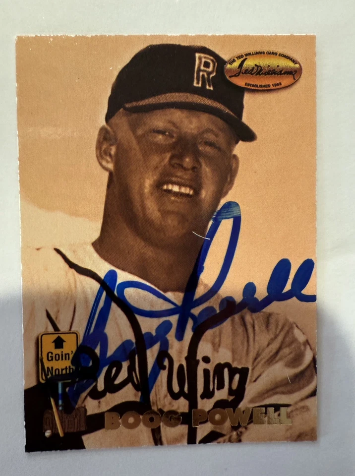 Boog Powell Autograph Signed 1993 Ted Williams Trading Card Company #143 - Image 1 of 1