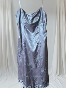 Nanette Lepore  Vtg Y2K SLIP  Dress LAVENDER Flowers 90s Fairycore Coquette XS - Picture 1 of 24