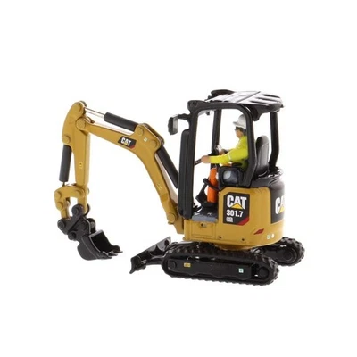 1/50 Caterpillar CAT 301.7 CR Mini Excavator - High Line Diecast Masters 85597 - Image 1 of 4