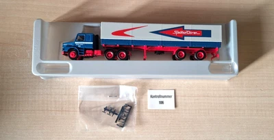 Herpa 184953 SCANIA 142H 6X4 Spedition Doren telonato 1:87 - Immagine 1 di 3