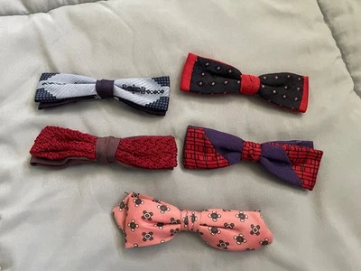 Лот из 5 винтажных зажим на галстуки-бабочки: HART Ormond N.Y.C., когда-либо захват, корона, JET - Изображение 1 из 4