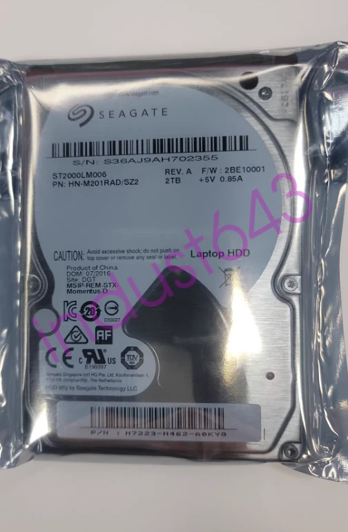 Seagate ST2000LM006 2TB SATA 2.5" 5400RPM 32MB HDD Hard Drive - Image 1 of 1