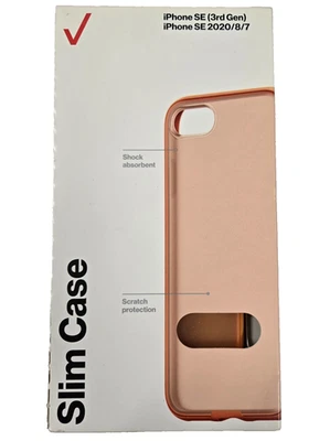 Capa fina Verizon fabricante de equipamento original para iPhone SE 3ª geração e iPhone 8 e iPhone 7 laranja - Imagem 1 de 2