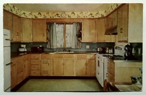 Cartolina pubblicitaria vintage Coppes Napanee cucina litografia Nappanee Indiana - Foto 1 di 2