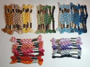 51 Skeins DMC Anchor Size 3 Pearl Embroidery Needlepoint Thread Perle Cotton Lot - Picture 1 of 7