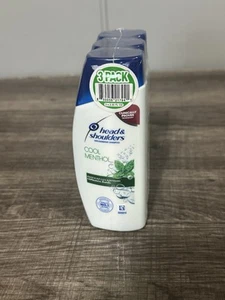 Anti Dandruff Cool Menthol Shampoo Head & Shoulders 3 Pack 2.3 Oz Travel Size - Picture 1 of 6