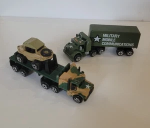 Micromachines 1989 Military semi Trucks - Mobile Communictions and Schwimmwagen - Picture 1 of 11