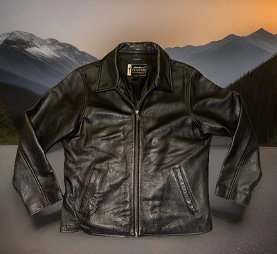 Chaqueta de cuero suave Eddie Bauer Stine Legend para montar motocicleta para mujer grande Foto 1 de 4