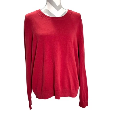 BODEN Women's Red Crew Neck Long Sleeve Pullover Sweater XL - Image 1 of 4