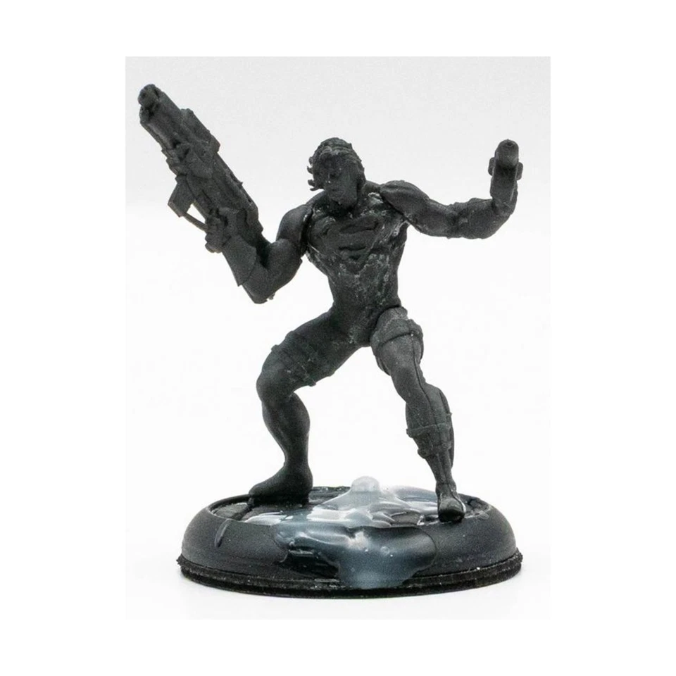 Knight Models DC Universe Mini Loose 35 мм Супермен No5 (черный костюм) почти как новый - Изображение 1 из 1