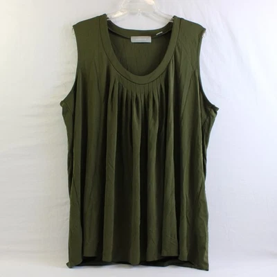 Camiseta sin mangas Liz Claiborne verde militar para mujer talla 3X Foto 1 de 4