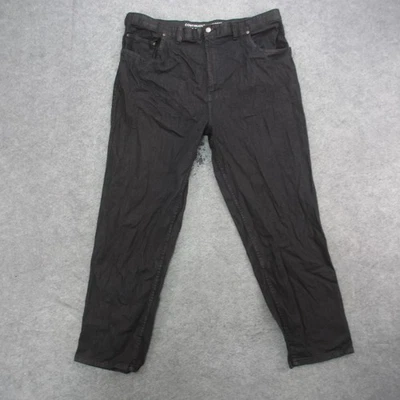 Harbor Bay Continuous Comfort Jeans Mens 42x32 Black Stretch Denim Comfort Waist - Image 1 of 4