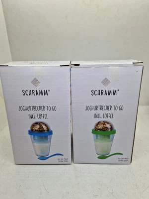 2 Stück Joghurtbecher Müslibecher Becher Joguhrtbehälter Müslibehälter - Bild 1 von 2