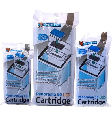 Superfish Panorama Filter Cartridge 20/35/50 Media Genuine Fish Tank Aquarium