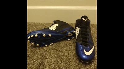 Royal Blue & Black Nike Vapor Speed football cleats are sized 10.5 - Image 1 of 4