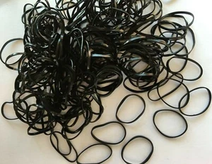 Gomme da barba per perle da barba nero chiaro trasparente colorato gomma treccia mini gomma NUOVO - Foto 1 di 24