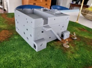 Tarawa Japanese Command Bunker - War Games And Dioramas -28 mm 1/56 Scale - Bild 1 von 6