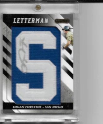 2008 Razor Letterman Logan Forsythe Patch Autograph #LF-S NM - Image 1 of 2