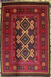 Afghan Ersari Flatweave, ca. 6ft x 8ft - Picture 1 of 8