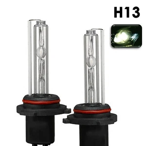 2X NEW HID XENON H13 Headlight Replacement Bulbs AC 35W 4300K OEM White - Picture 1 of 12