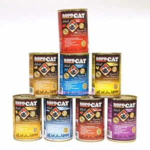 Ropocat Feinstes Katzenfutter 24x 400g Sparpaket mit Einzeldosen - Bild 1 von 1