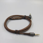 Replacement 3.5mm 1.2M Headphone Cable with Microphone For ATH-R70X Earphone