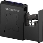 GLORYFIRE Gun Safe Biometric Pistol Safe, Mounted Nightstand Quick Access Handgu