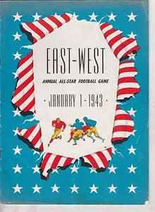1943 SANTUARIO EST-OVEST FB PROGRAMMA DI GIOCO TRA CUI VINCITORE LES HORVATH HEISMAN - Foto 1 di 4