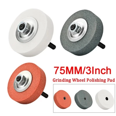 3" Grinding Stone Polishing Wheel 10mm Bore Set For Bench Grinder Metal Working - Image 1 of 4