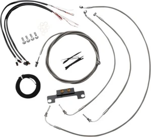 Kit completo de cables de acero inoxidable LA Choppers para manillar Mini Ape (LA-8058KT2-08) - Imagen 1 de 1
