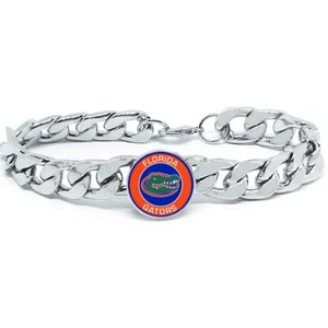Florida Gators Mens Link Chain Bracelet University State College Gift D4 - Picture 1 of 6