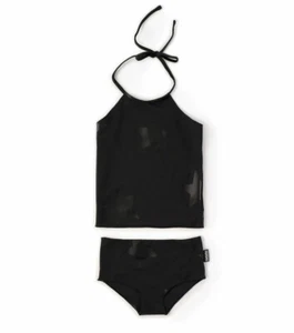 Nununu Black Star Collar Bikini Set JS1038 Girls Size 12-14 Y - Picture 1 of 3
