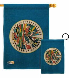 Organization Of American States Burlap Garden Flag Association Yard House Banner - Picture 1 of 19
