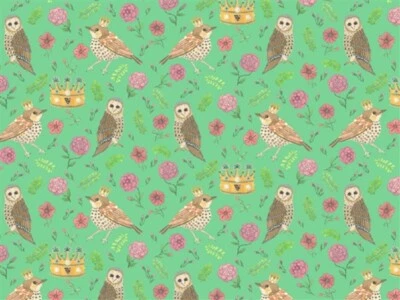 THE WONHAM COLLECTION Puppenhaus Miniatur Maßstab 1:12 Vogel und Eule Tapete verschiedene Farben