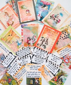 Alice In Wonderland Junk Journal Kit, 35+ Alice In Wonderland Pictures, Quotes - Picture 1 of 6