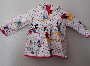 Vintage The Walt Disney Company Children's Raincoat REVERSIBLE MEASURE ON DESCR. - Picture 1 of 13