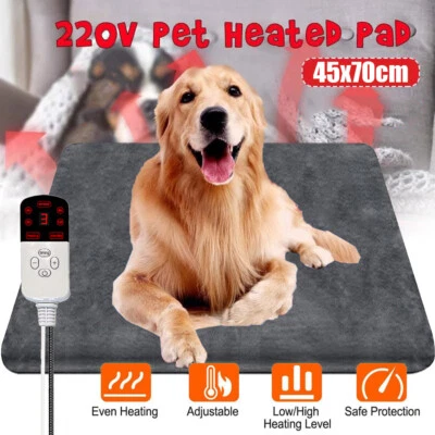 DASKOO Haustiere Heizmatte Katze & Hunde Heizdecke Tiere Wärmematte Heizung Kissen 70cm