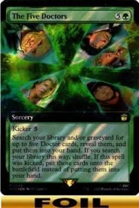 1x - The Five Doctors - SURGE FOIL EXTENDED ART - Doctor Who - NM MTG - Bild 1 von 1