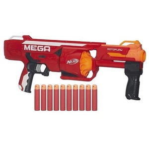 Nerf Mega Elite Rotofury Dart Blaster, Pistola Grande Juguete Niños N-Strike - Imagen 1 de 3