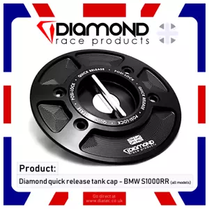DIAMOND RACE PRODUCTS - BMW QUICK RELEASE TANK FUEL CAP S1000RR 2015 - 2016 - Picture 1 of 5