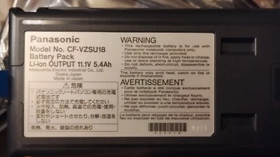 NEW Panasonic battery pack. CF-UZSU18 - Image 1 of 4