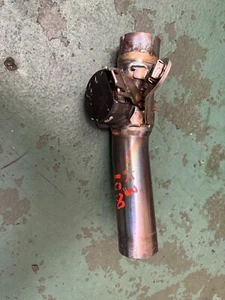 SUZUKI GSXR 1000 K3 K4 2003 2004 LINK TUBO DI SCARICO MID SLIP ON OEM TITANIO - Foto 1 di 7