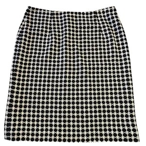 Harold’s Women’s Size 10 - 100% Silk Lined Black & White Pencil Skirt - Picture 1 of 8