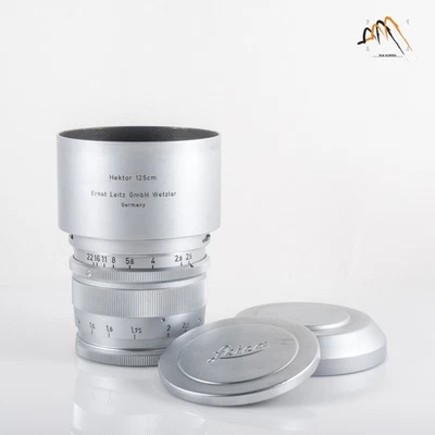 LEITZ Leica Hektor L39 125mm/F2.5 Visoflex lens Silver Lens Yr.1953 LTM #11627 - Image 1 of 4