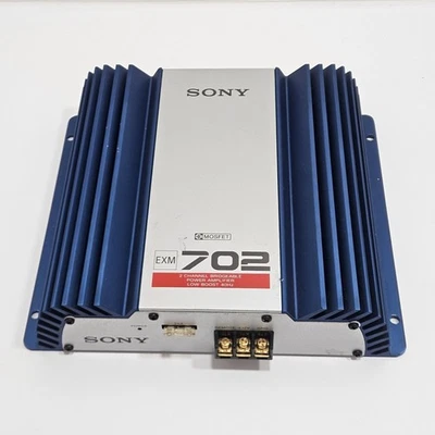 Sony EXM‑702 Stereo Car Amplifier-2 Channel Bridgeable Power Amp 40Hz (For parts - Image 1 of 4