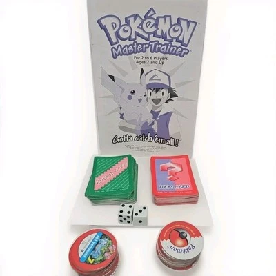 1999 Pokemon Master Trainer Board Game Replacement Pieces And Cards Lot - Image 1 of 4